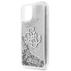 Guess Guess Liquid Glitter 4G Big Logo - ohišje za iPhone 11 (srebrno)