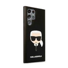 Karl Lagerfeld Karl Lagerfeld Silikonski ovitek Ikonik Karl`s Head - Samsung Galaxy S22 Ultra Case (črn)