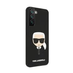 Karl Lagerfeld Karl Lagerfeld Silikonsko ohišje Ikonik Karl`s Head - Ohišje za Samsung Galaxy S22+ (črno)