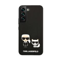 Karl Lagerfeld Karl Lagerfeld Slilicone Karl &amp; Choupette - Ohišje za Samsung Galaxy S22 (črno)