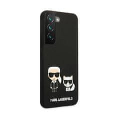 Karl Lagerfeld Karl Lagerfeld Slilicone Karl &amp; Choupette - Ohišje za Samsung Galaxy S22 (črno)