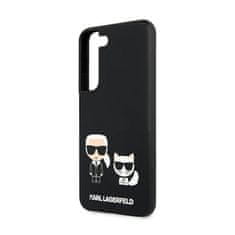 Karl Lagerfeld Karl Lagerfeld Slilicone Karl &amp; Choupette - Ohišje za Samsung Galaxy S22 (črno)