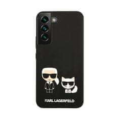 Karl Lagerfeld Karl Lagerfeld Slilicone Karl &amp; Choupette - Ohišje za Samsung Galaxy S22+ (črno)