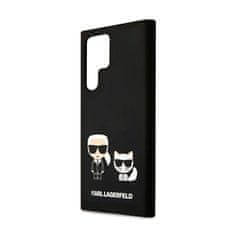 Karl Lagerfeld Karl Lagerfeld Slilicone Karl &amp; Choupette - Ohišje za Samsung Galaxy S22 Ultra (črno)