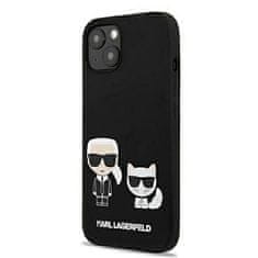 Karl Lagerfeld Karl Lagerfeld Slilicone Karl &amp; Choupette Magsafe - ohišje za iPhone 13 (črno)