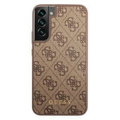 Guess Guess 4G Metal Gold Logo - Ohišje za Samsung Galaxy S22+ (rjavo)