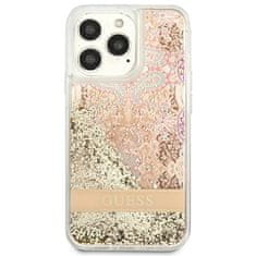 Guess Guess Liquid Glitter Paisley - Ohišje za iPhone 13 Pro Max (zlato)