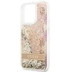 Guess Guess Liquid Glitter Paisley - Ohišje za iPhone 13 Pro Max (zlato)