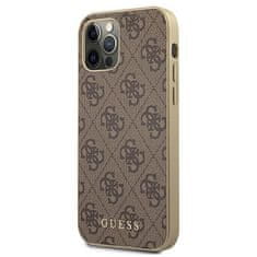 Guess Kolekcija Guess 4G - Ohišje za iPhone 12 / iPhone 12 Pro (rjavo)