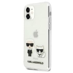 Karl Lagerfeld Karl Lagerfeld Ikonik &amp; Choupette - Ohišje za iPhone 11 / iPhone XR (prozorno)