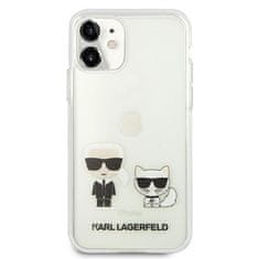 Karl Lagerfeld Karl Lagerfeld Ikonik &amp; Choupette - Ohišje za iPhone 11 / iPhone XR (prozorno)