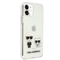 Karl Lagerfeld Karl Lagerfeld Ikonik &amp; Choupette - Ohišje za iPhone 11 / iPhone XR (prozorno)