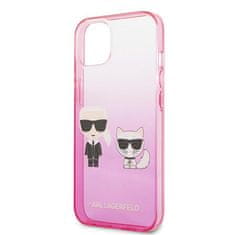 Karl Lagerfeld Karl Lagerfeld Gradient Ikonik Karl &amp; Choupette - etui za iPhone 13 (roza)