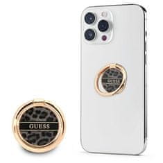 Guess Guess Ring Stand Leopard - Magnetno držalo za telefon (črno)