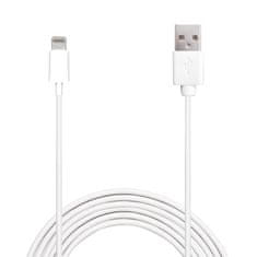 Puro PURO Plain - Apple USB priključni kabel Lightning konektor MFi certifikat 2 m (bel)