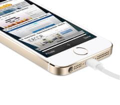 Puro PURO Plain - Apple USB priključni kabel Lightning konektor MFi certifikat 2 m (bel)