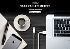 Puro PURO Plain - Apple USB priključni kabel Lightning konektor MFi certifikat 2 m (bel)