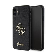 Guess Guess Glitter Script Big 4G - Ohišje za iPhone 11 (črno)