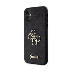 Guess Guess Glitter Script Big 4G - Ohišje za iPhone 11 (črno)