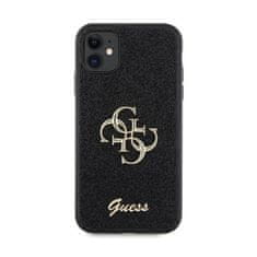 Guess Guess Glitter Script Big 4G - Ohišje za iPhone 11 (črno)