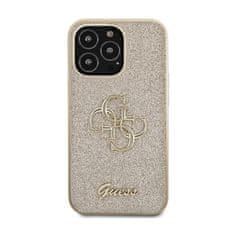 Guess Ohišje Guess Glitter Script Big 4G - iPhone 13 Pro (zlato)