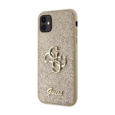 Guess Guess Glitter Script Big 4G - Ohišje za iPhone 11 (zlato)