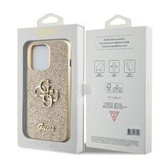 Guess Ohišje Guess Glitter Script Big 4G - iPhone 13 Pro Max (zlato)