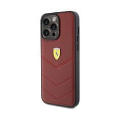 Ferrari Prešiti kovinski logotip Ferrari - Ohišje za iPhone 15 Pro Max (rdeče)