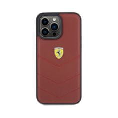 Ferrari Prešiti kovinski logotip Ferrari - Ohišje za iPhone 15 Pro Max (rdeče)