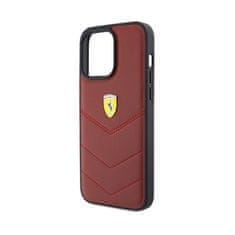 Ferrari Prešiti kovinski logotip Ferrari - Ohišje za iPhone 15 Pro Max (rdeče)