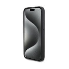 Ferrari Ferrari Perforiran kovinski logotip Waves - ohišje za iPhone 15 Pro Max (črno)