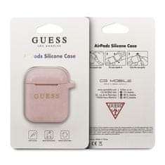 Guess Silikonski etui Guess - etui za AirPods (Roza)