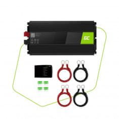 NEW Zelena celica - Pretvornik napetosti Inverter 24V na 230V 1500W/3000W Modificiran sinusni val