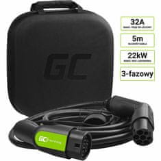 NEW Green Cell - GC EV Type 2 22kW 5m kabel za polnjenje Tesla Model 3 / S / X, Leaf, ZOE, i3, ID.3, I-Pace, E-Tron, Taycan