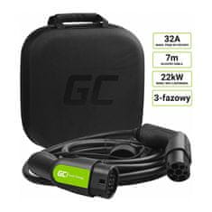 NEW Green Cell - GC EV Type 2 22kW 7m kabel za polnjenje Tesla Model 3 / S / X, Leaf, ZOE, i3, ID.3, I-Pace, E-Tron, Taycan