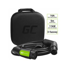 NEW Green Cell - GC EV Type 2 11kW 5m kabel za polnjenje Tesla Model 3 / S / X, Leaf, ZOE, i3, ID.3, I-Pace, E-Tron, Kona, Ioniq