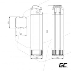 Green Cell Green Cell - 10,4Ah (374Wh) baterija za 36V električno kolo E-Bike