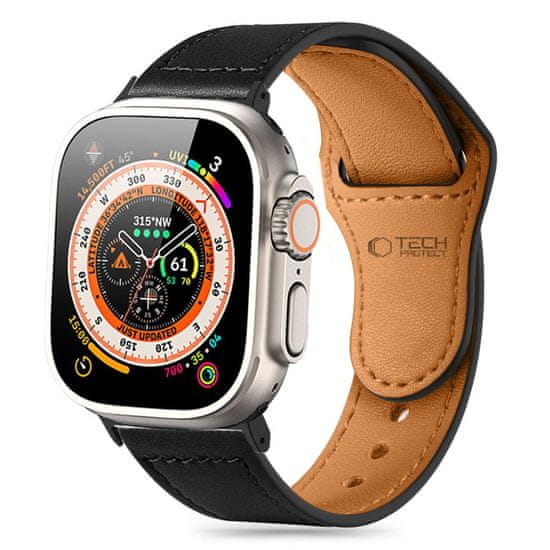 Tech-protect Natural Fit pašček za Apple Watch 38/40/41mm, black