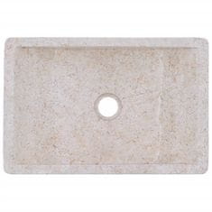 Vidaxl Umivalnik 45x30x12 cm marmor visok sijaj krem