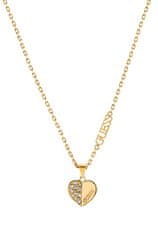 Guess Romantična pozlačena ogrlica Lovely Guess JUBN03035JWYGT/U