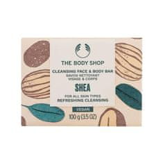 The Body Shop Shea Cleansing Face & Body Bar milo s karitejevim maslom za obraz in telo 100 g za ženske