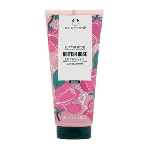 The Body Shop British Rose Shower Scrub piling za prhanje za ženske