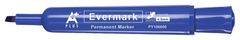 Aplus Permanentni marker EVERMARK, moder prirezana konica, 12 KOS