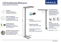 MAUL Talna LED svetilka MAULjaval srebrna z zatemnitvijo