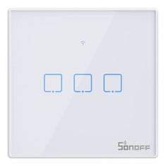 Sonoff Svetlobno stikalo na dotik WiFi + RF 433 Sonoff T2 EU TX (3-kanalno) nova različica