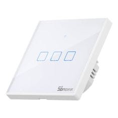 Sonoff Svetlobno stikalo na dotik WiFi + RF 433 Sonoff T2 EU TX (3-kanalno) nova različica