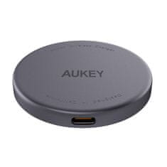 Aukey Magnetni polnilec MagFusion Aukey LC-MC10, 15W Qi2 (črn)