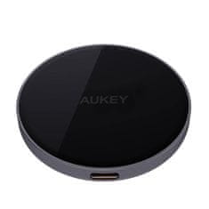 Aukey Magnetni polnilec MagFusion Aukey LC-MC10, 15W Qi2 (črn)