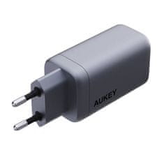 Aukey Polnilec Aukey PA-B6U, 1xUSB-A, 2xUSB-C, 67W (siv)