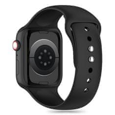 Tech-protect Silicone pašček za Apple Watch 42/44/45/49mm, black